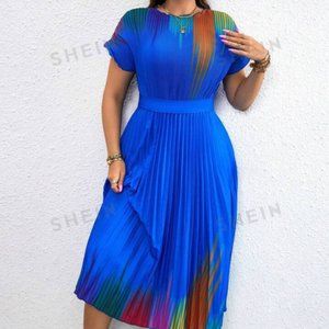 COPY - Blue brush stroke dress